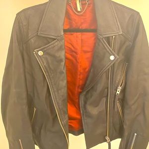 Topshop leather jacket
